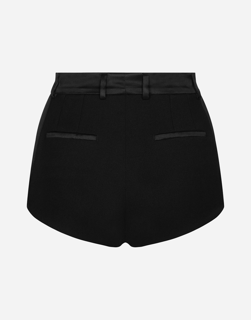 Dolce & Gabbana Stretch wool high-waisted tuxedo panties outlook