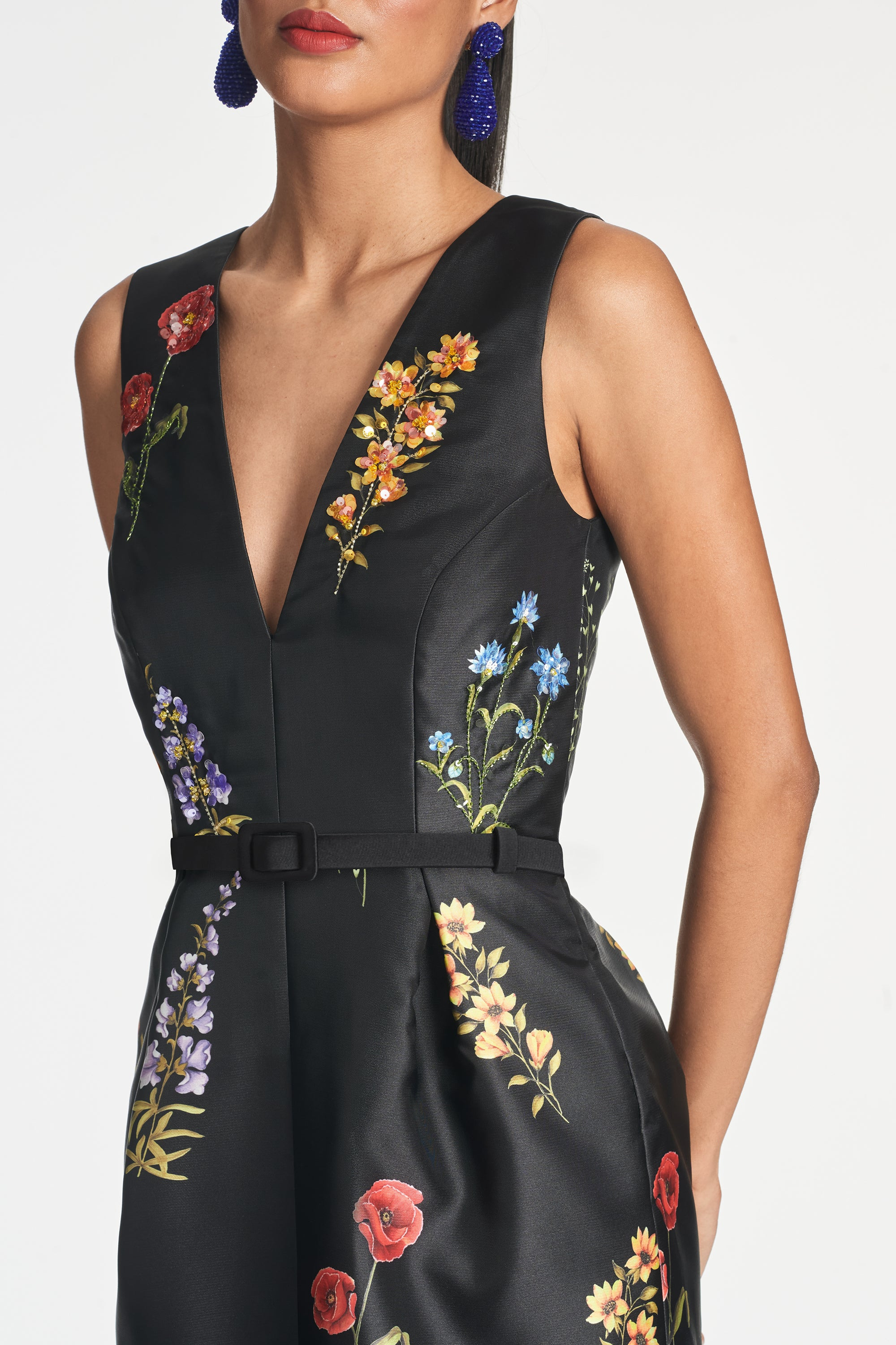 Marsden Gown - Noir Bouquet - 2