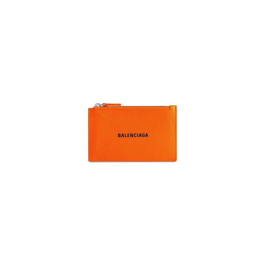 Cash Large Long Coin And Card Holder in Fluo Orange - 1