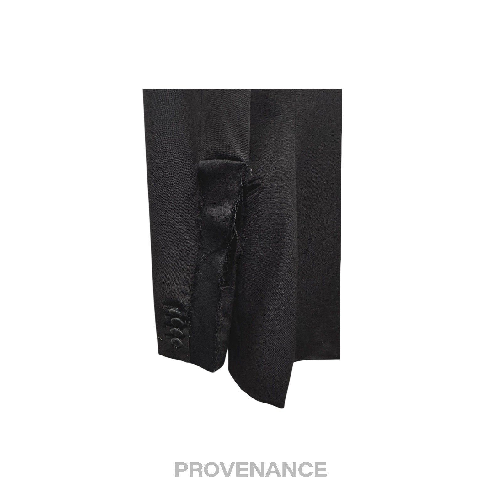 Saint Laurent Paris SLP Destroyed Tuxedo Dinner Jacket 44 - 13