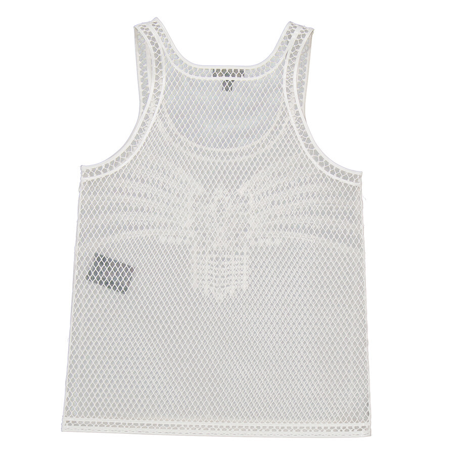 Burberry Ladies Silicone Lace Tank Top In White, Size X-small - 2