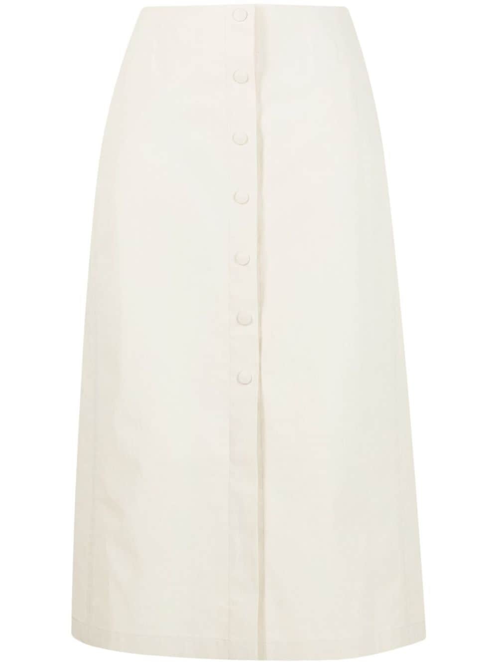 button-up A-line skirt - 1
