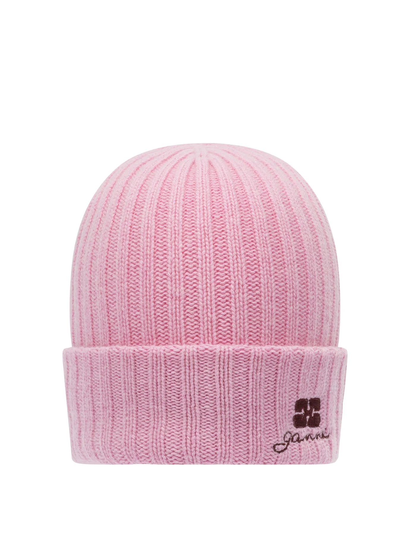 Ganni Women Wool Blend Beanie - 1
