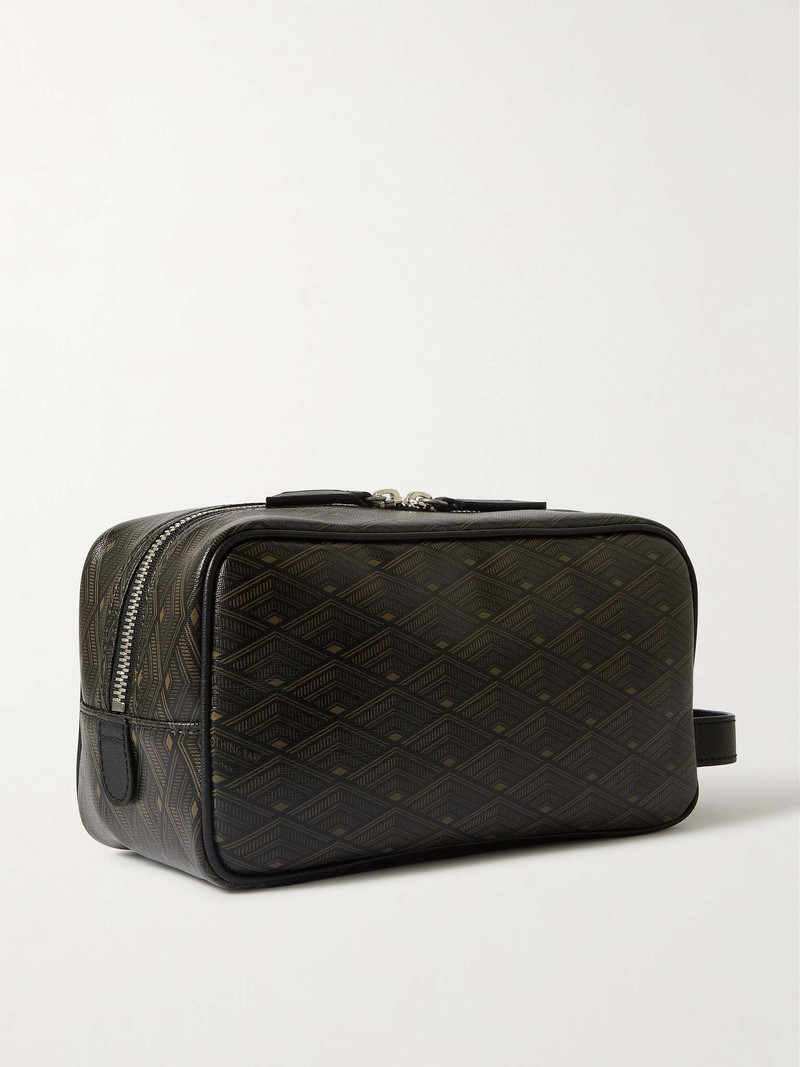 MÉTIER From Dusk Till Dawn Printed Leather-Trimmed Canvas Wash Bag outlook