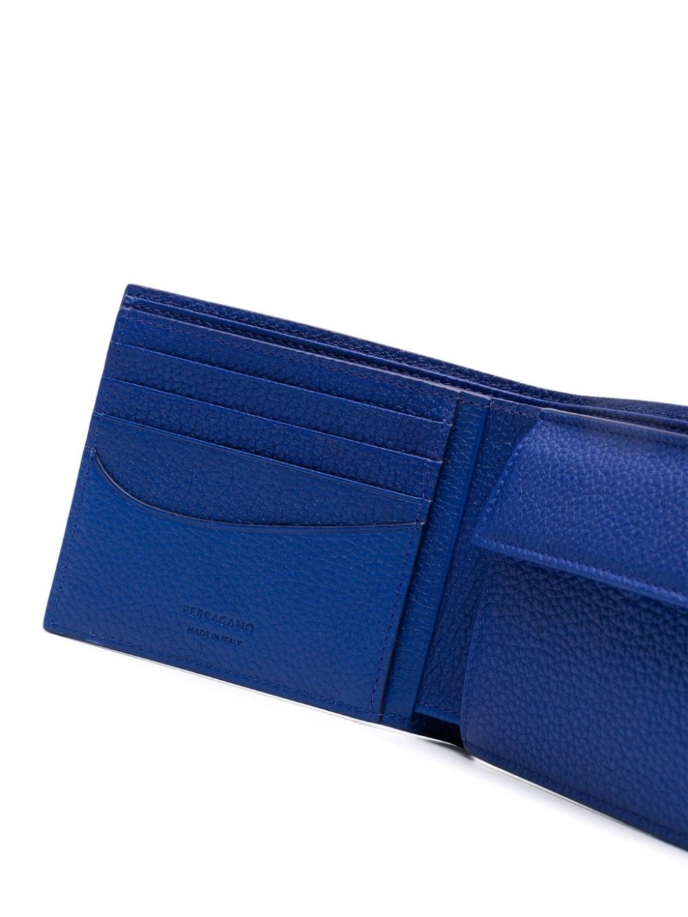 panelled bi-fold leather wallet - 3