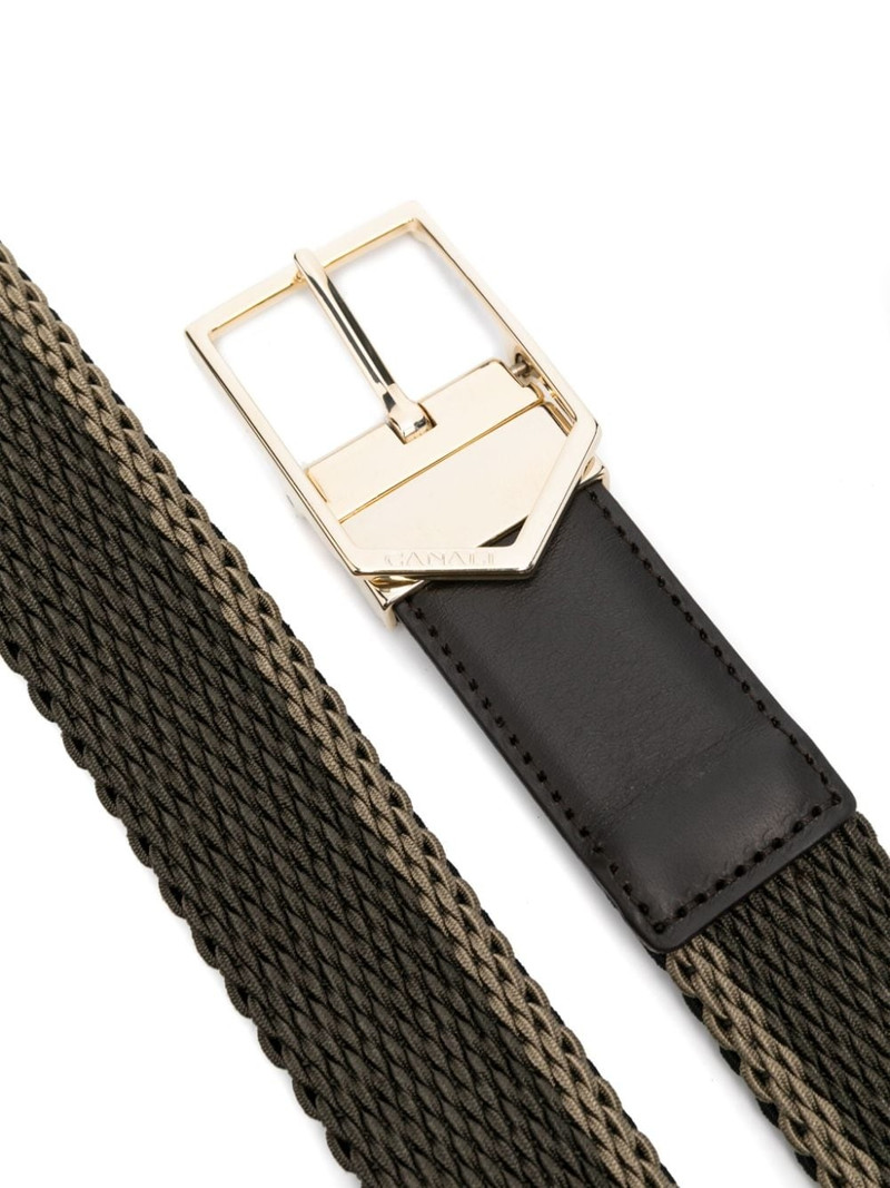 Canali interwoven buckle belt outlook