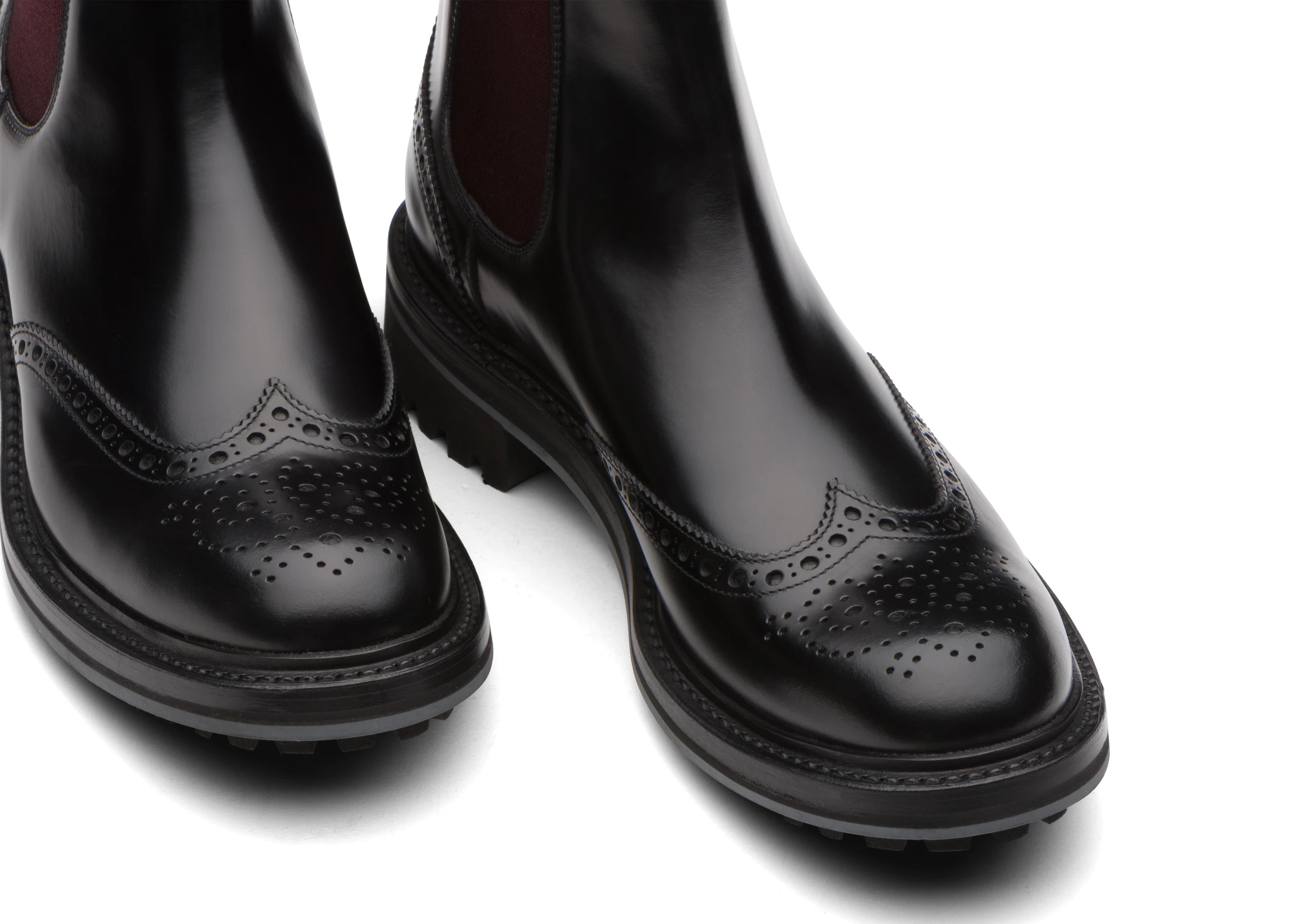 Aura 2 lw
Polished Binder Chelsea Boot Brogue Black / brown - 4