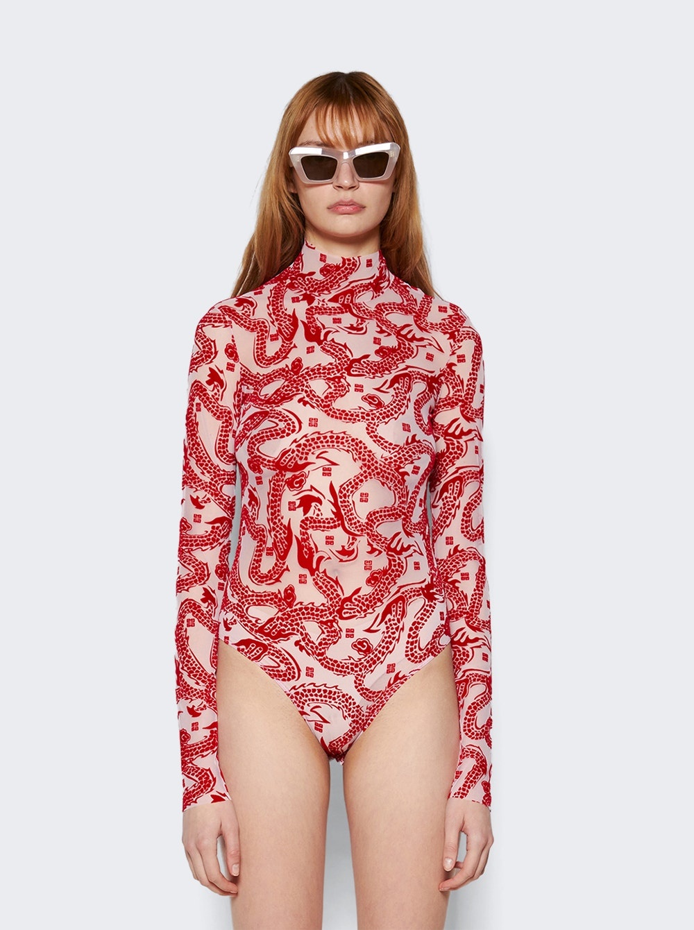 Jacquard Bodysuit Pink - 3