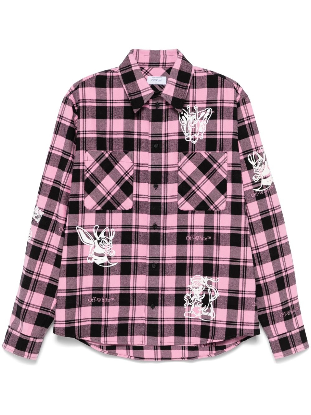 Character Check flannel shirt - 1