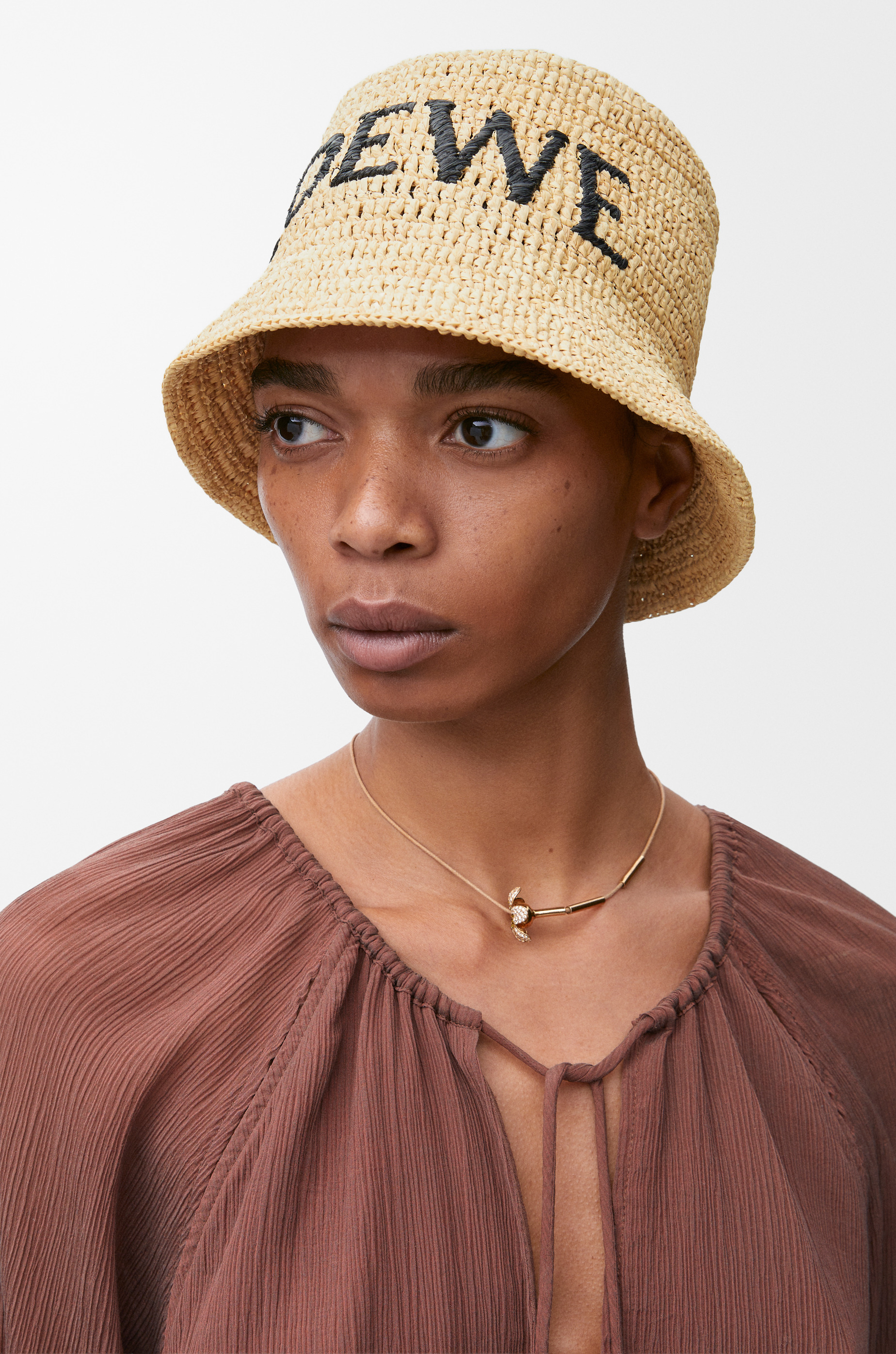 Bucket hat in raffia - 2