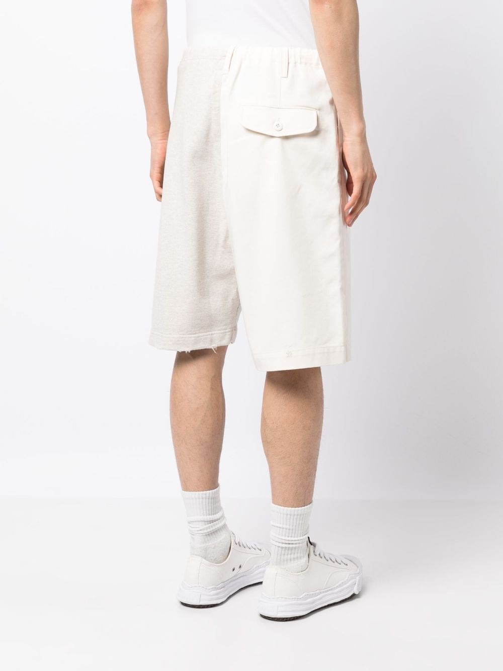 logo-patch cotton shorts - 4