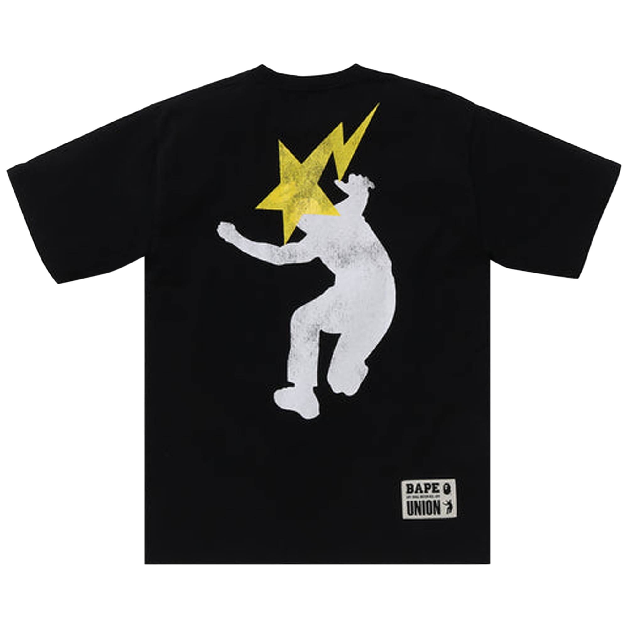 BAPE x Union Pigment Dyed Ape Head Tee 'Black' - 2