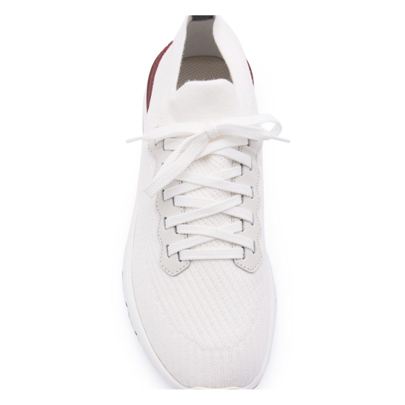 white knit sneakers - 4