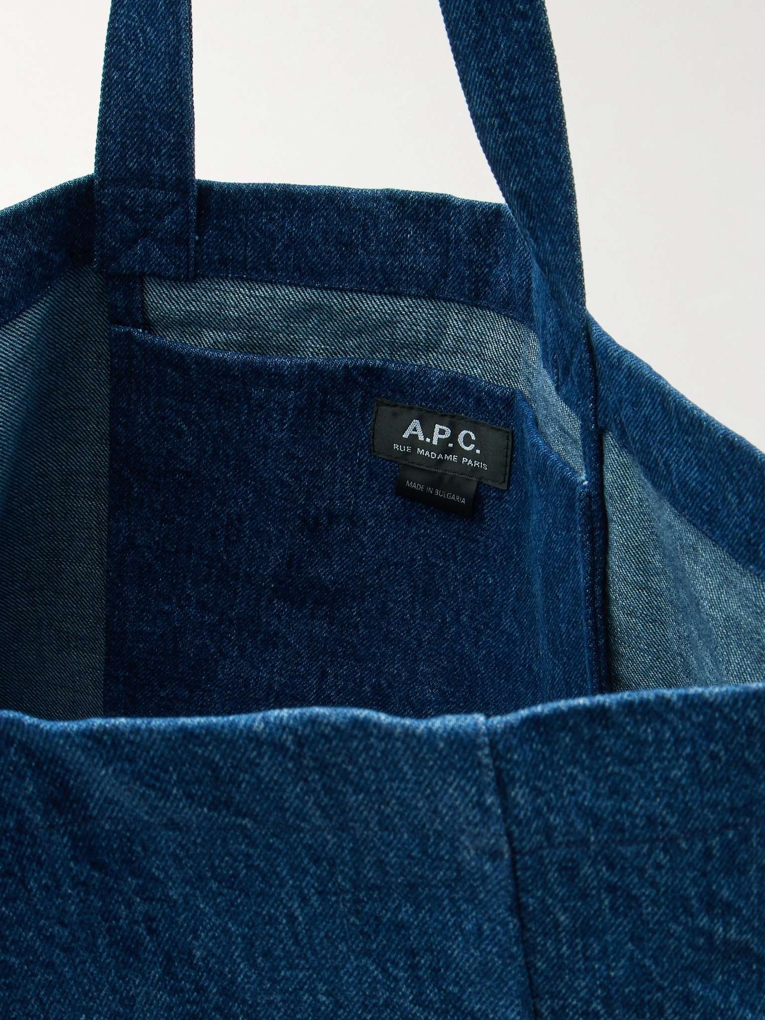 Diane Printed Organic Denim Tote - 3