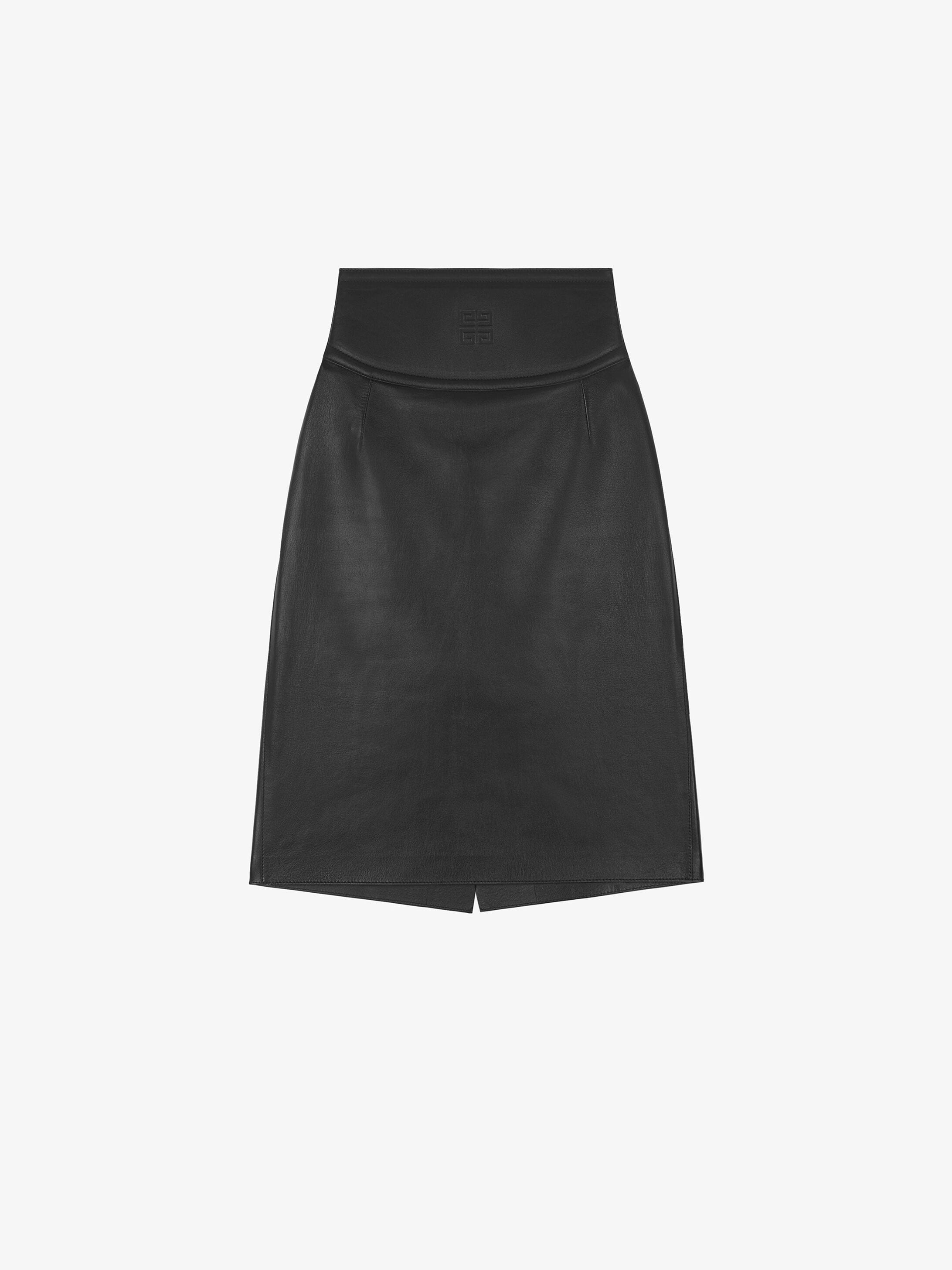 PENCIL SKIRT IN 4G LEATHER - 1