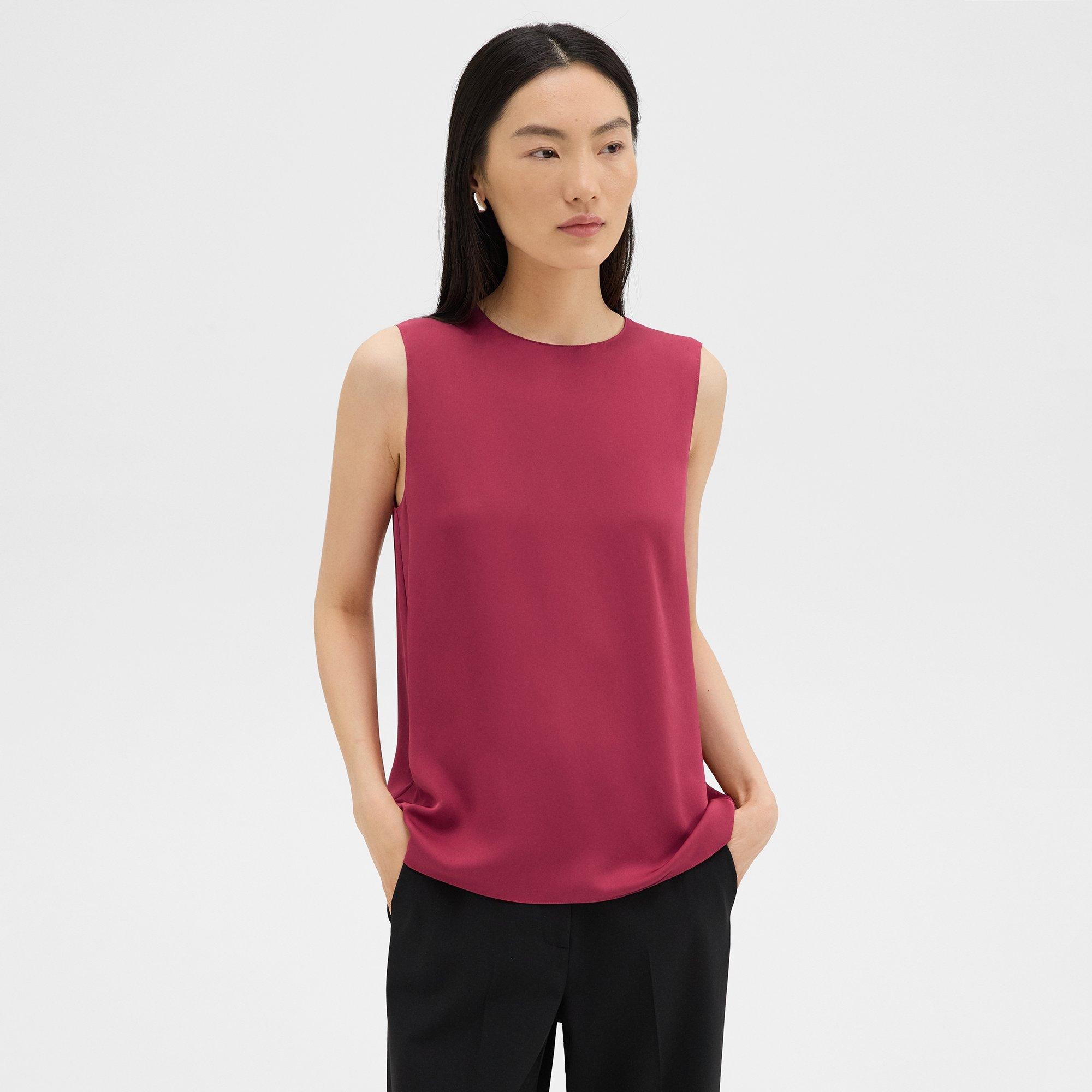 Shell Top in Silk Georgette - 2