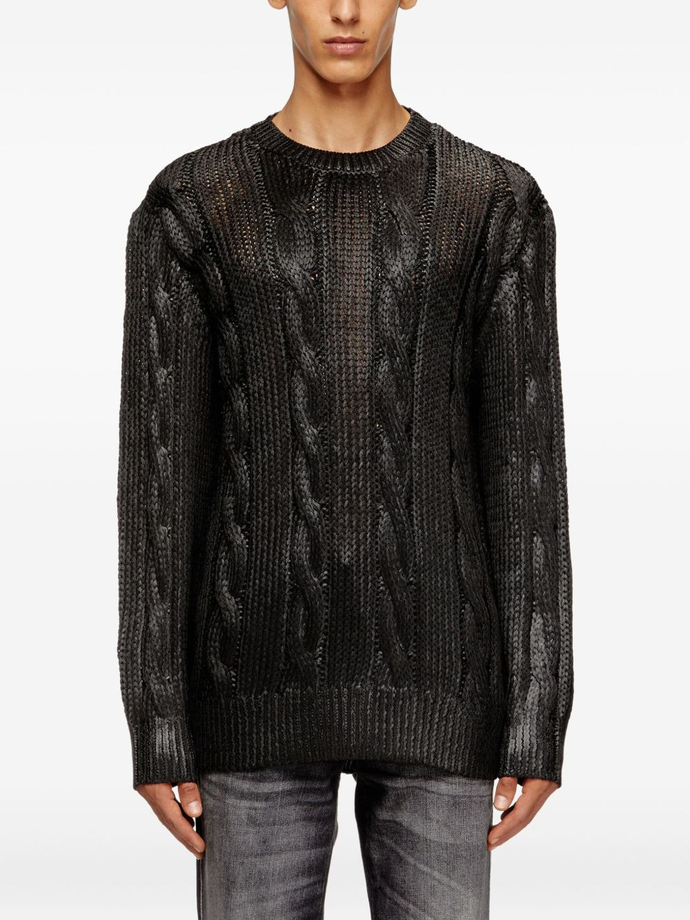 K-Michiu cable-knit sweater - 3