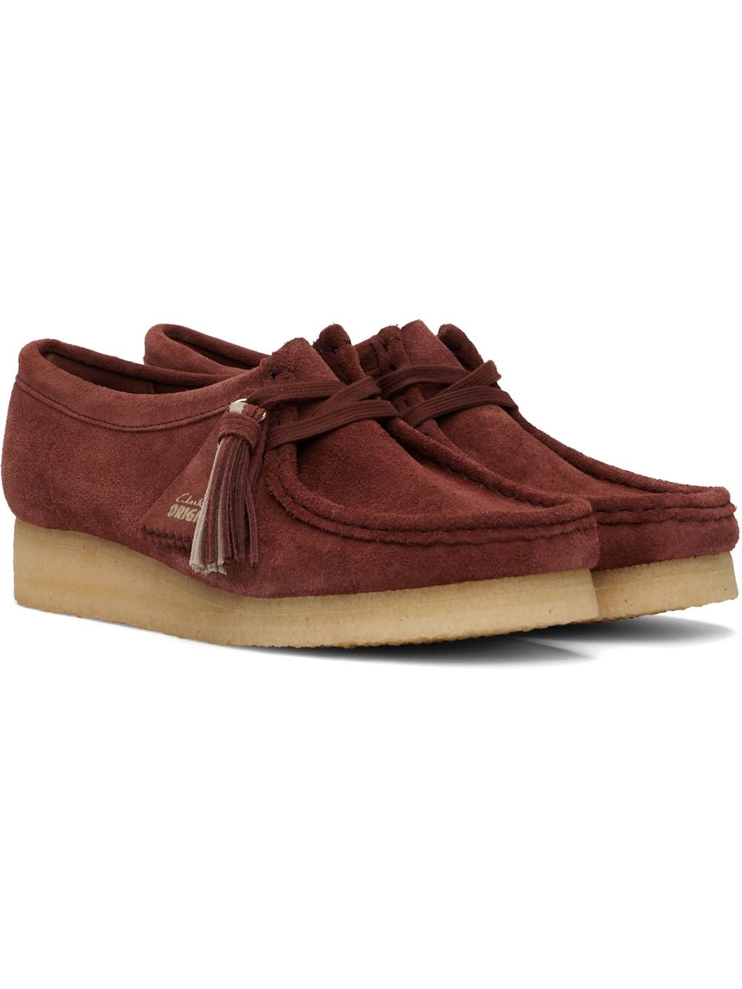 Burgundy Wallabee Derbys - 4