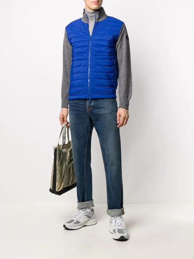 Paul & Shark knit-panelled puffer jacket outlook