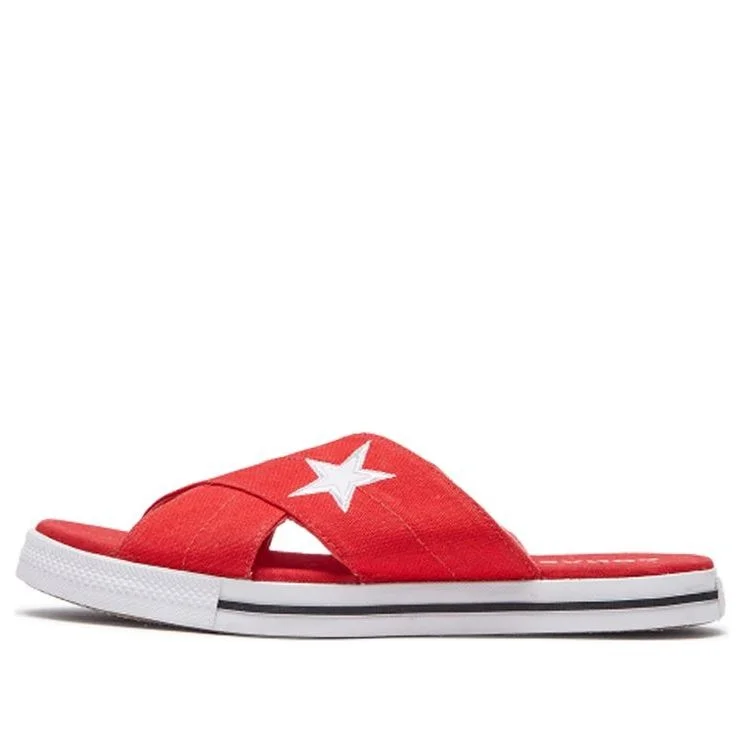 (WMNS) Converse One Star Slide 'Red' 565528C - 1