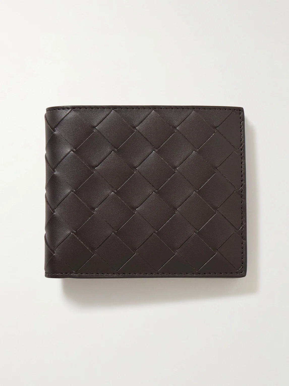 Intrecciato Leather Billfold Wallet - 1