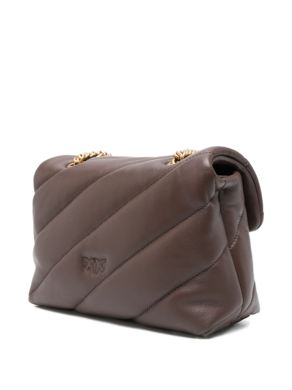 Love quilted logo-plaque shoulder bag - 3