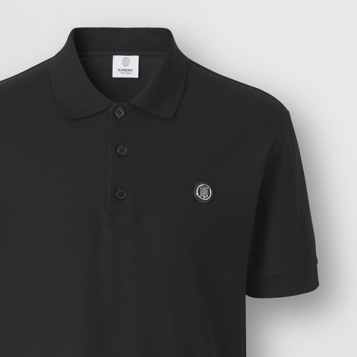 Monogram Motif Cotton Piqué Polo Shirt - 6