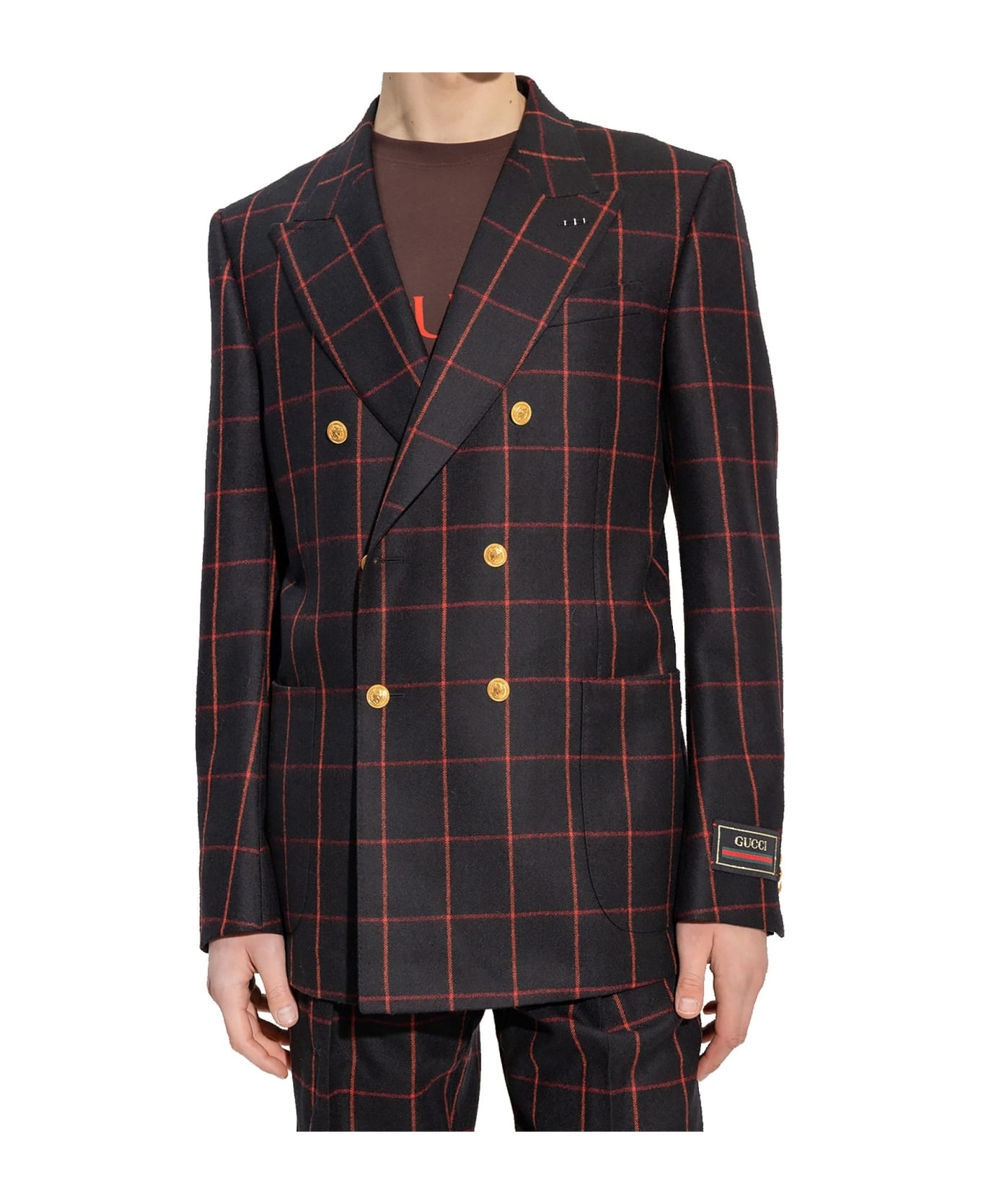 Wool Checked Blazer - 2