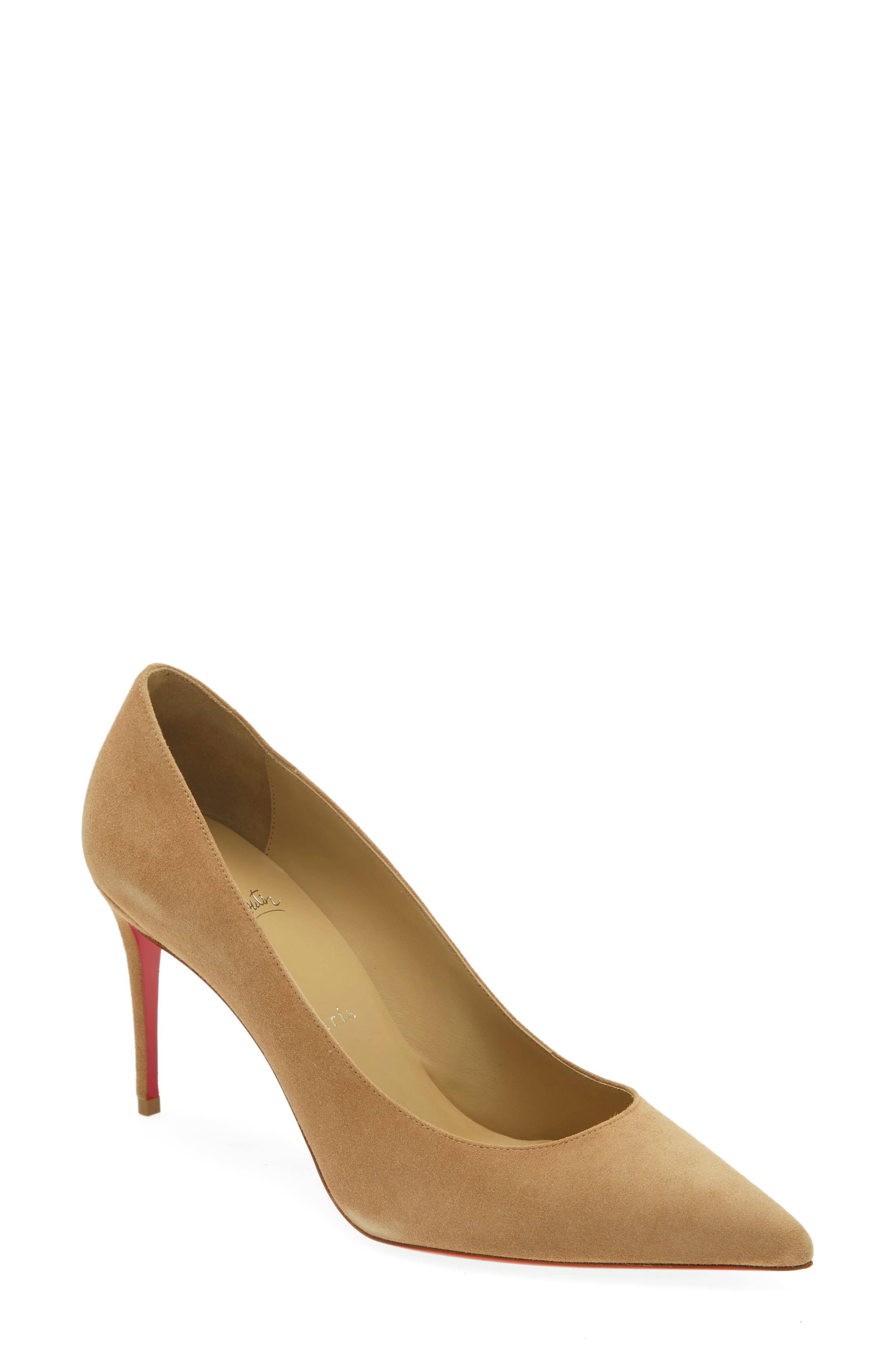 Christian Louboutin Kate Suede Pointed Toe Pump in Lionne/Lin Lionne at Nordstrom - 1