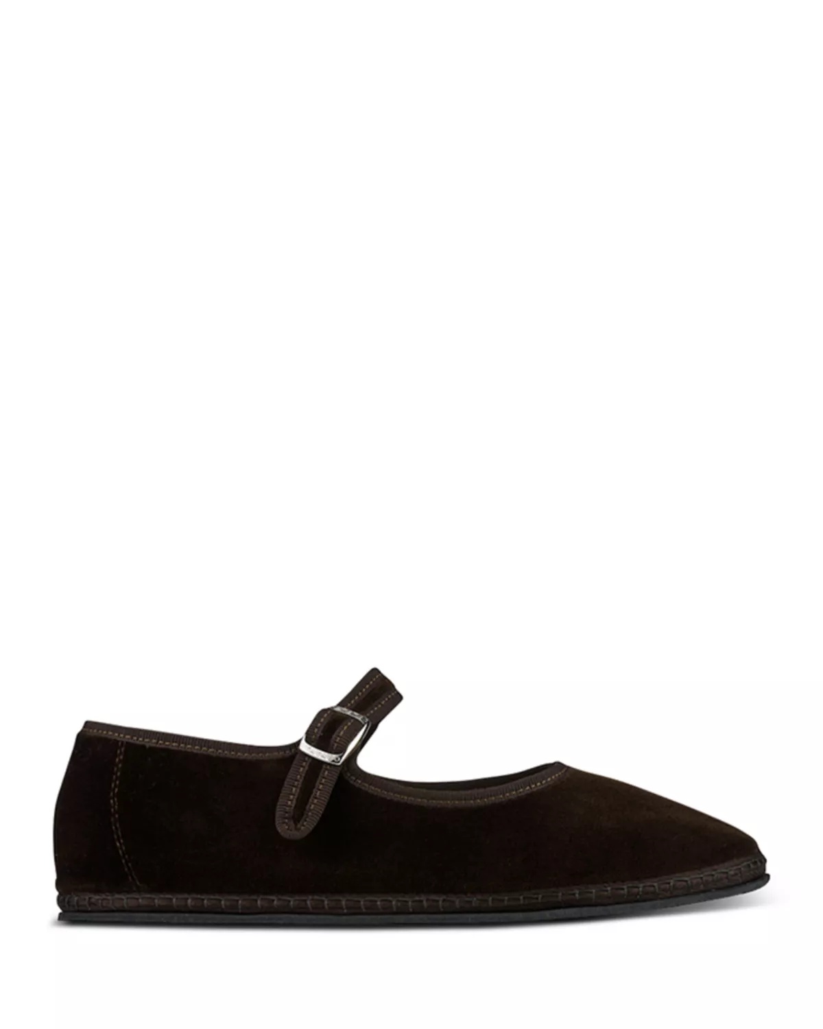 Women's Mary Jane Velvet Ballet Flats - 2