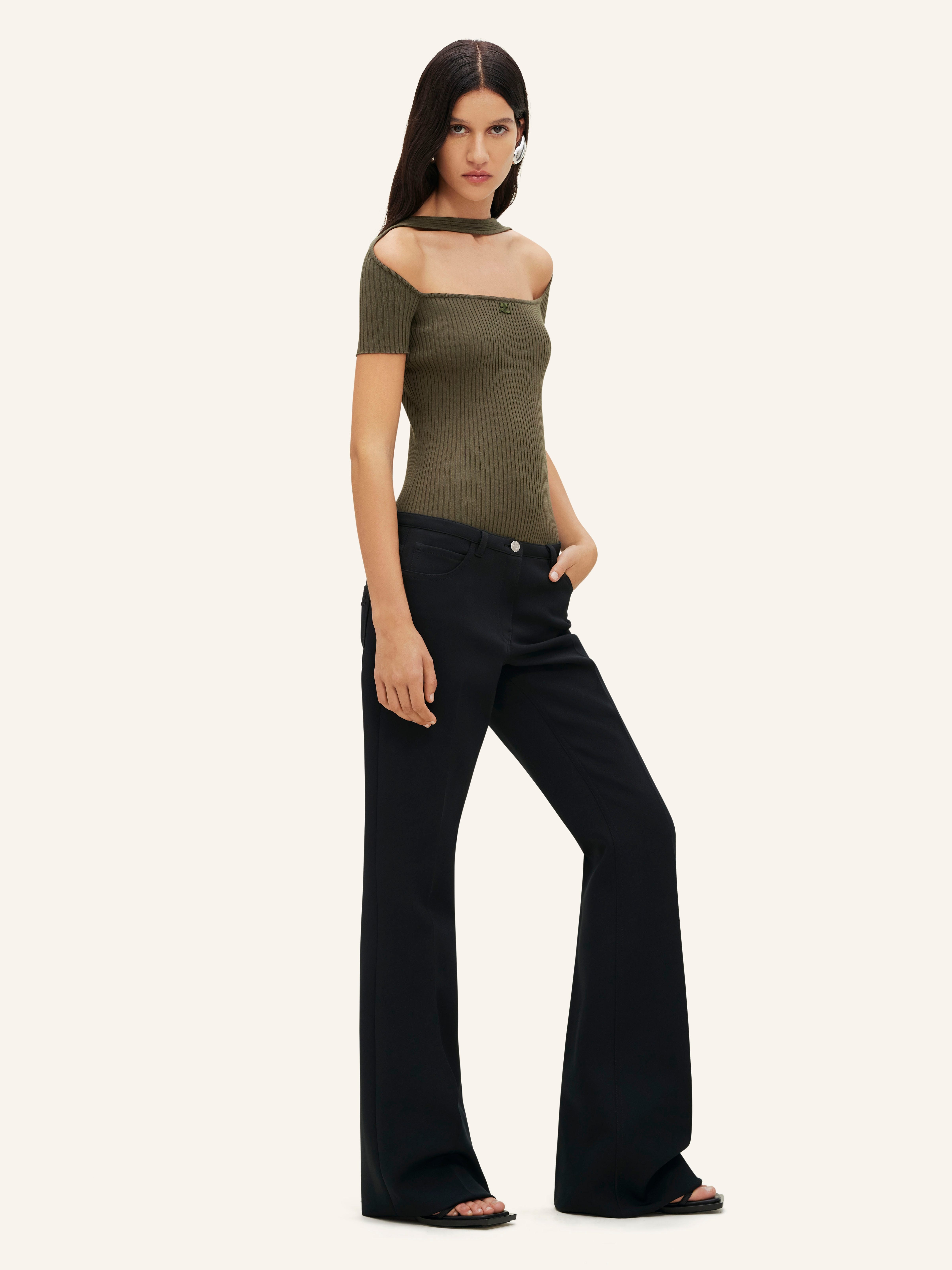 RELAX TWILL BOOTCUT PANTS - 3