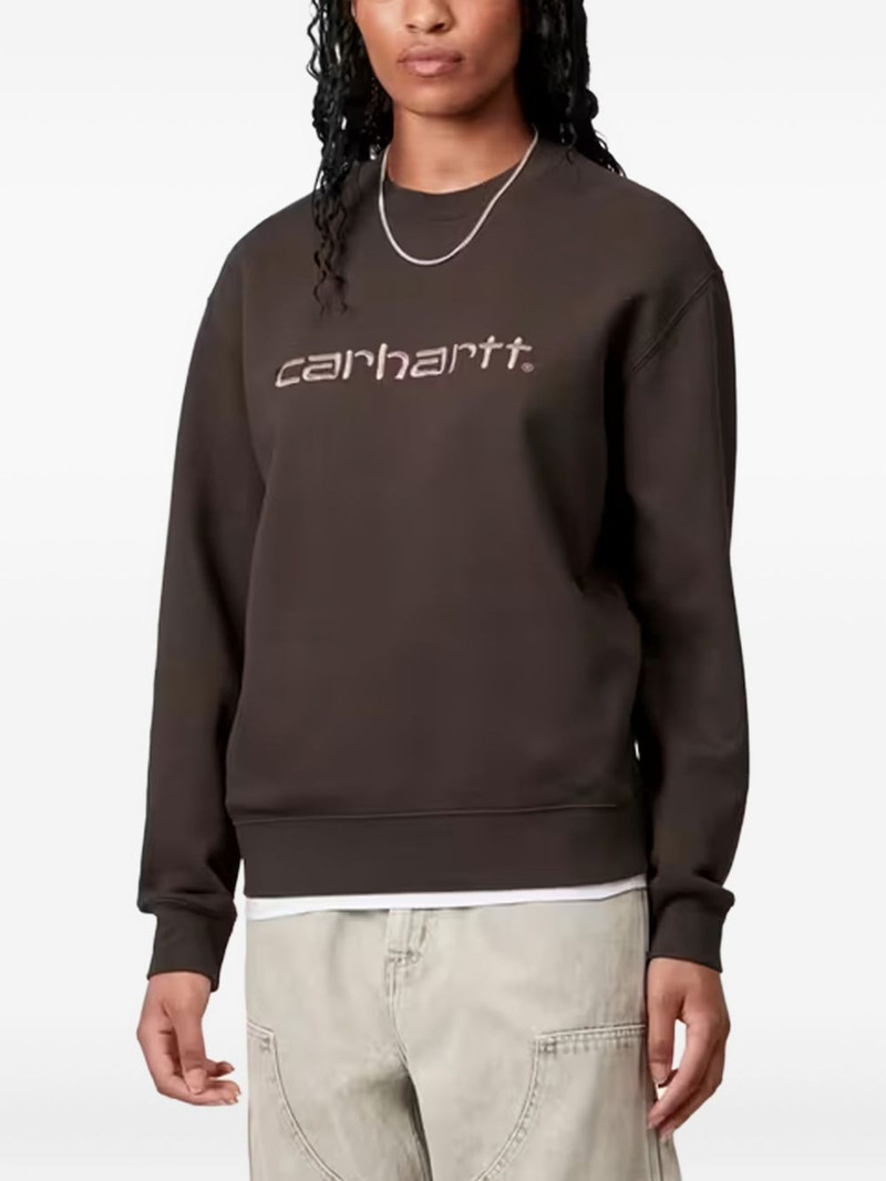 Carhartt logo-embroidered sweatshirt outlook
