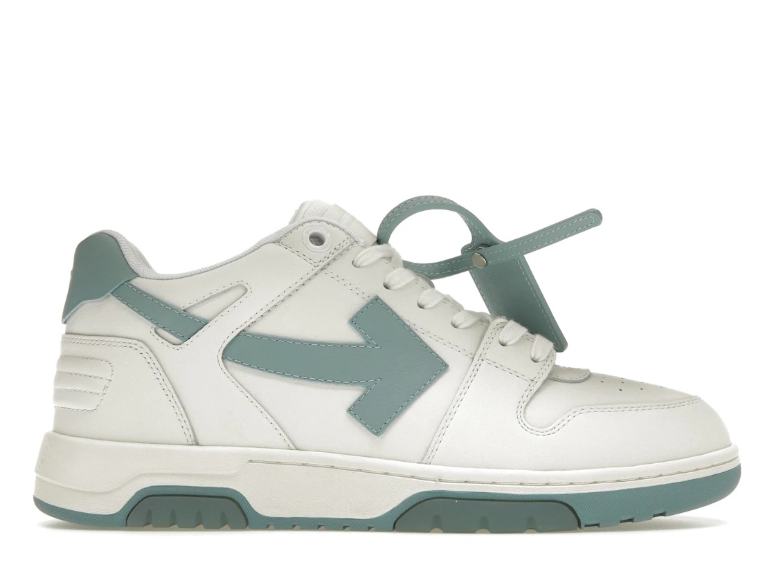 OFF-WHITE Out Of Office OOO Low Tops White Celadon - 1