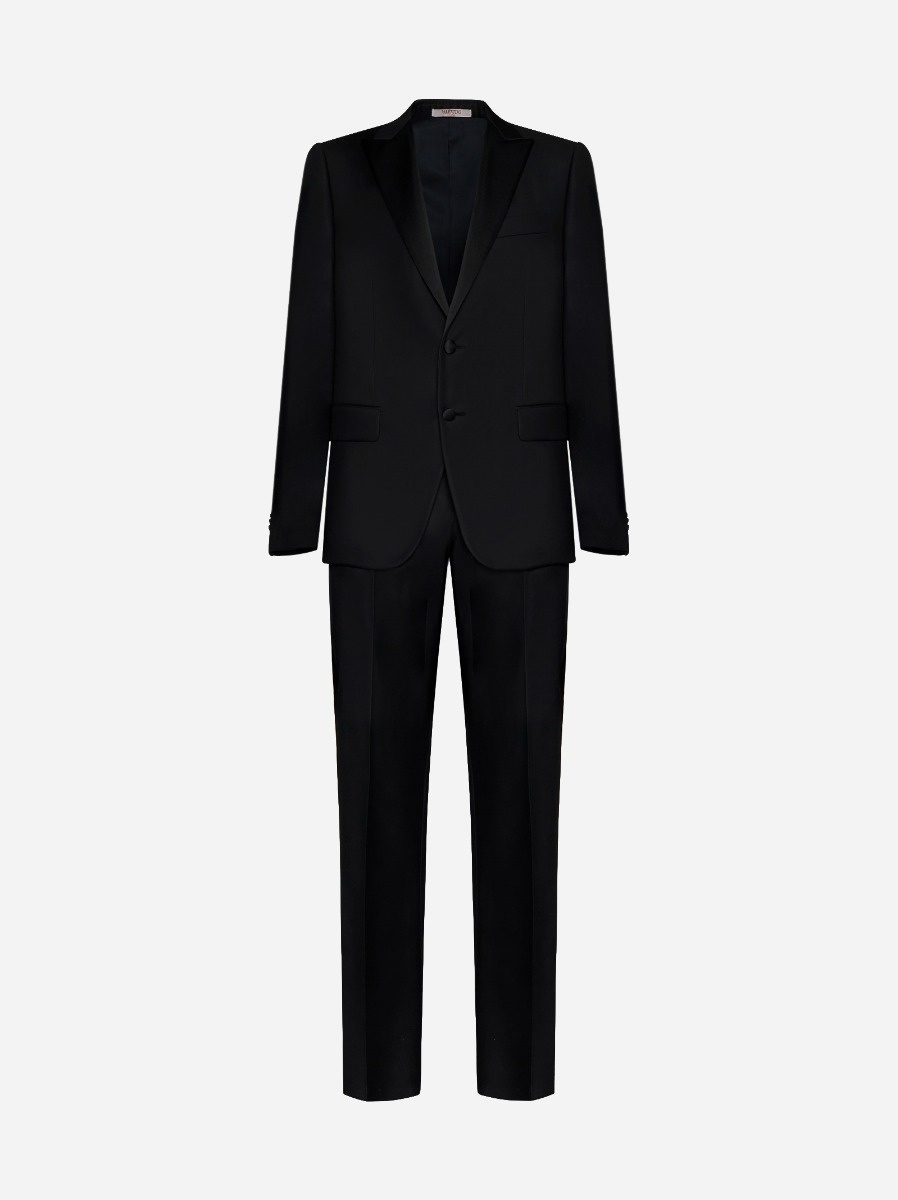 Wool-blend slim-fit tuxedo - 1