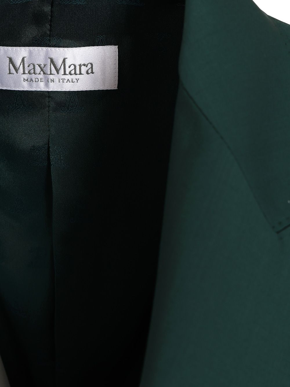 Wool Canvas Blazer With Belt Jackets Green - 4