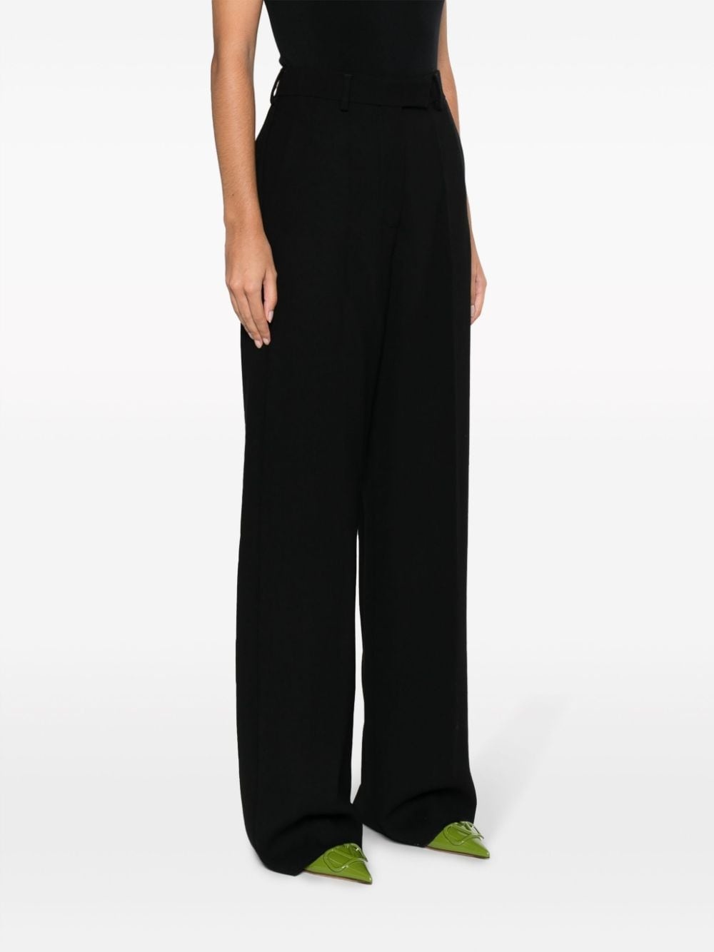 high-waisted tailored trousers - 3