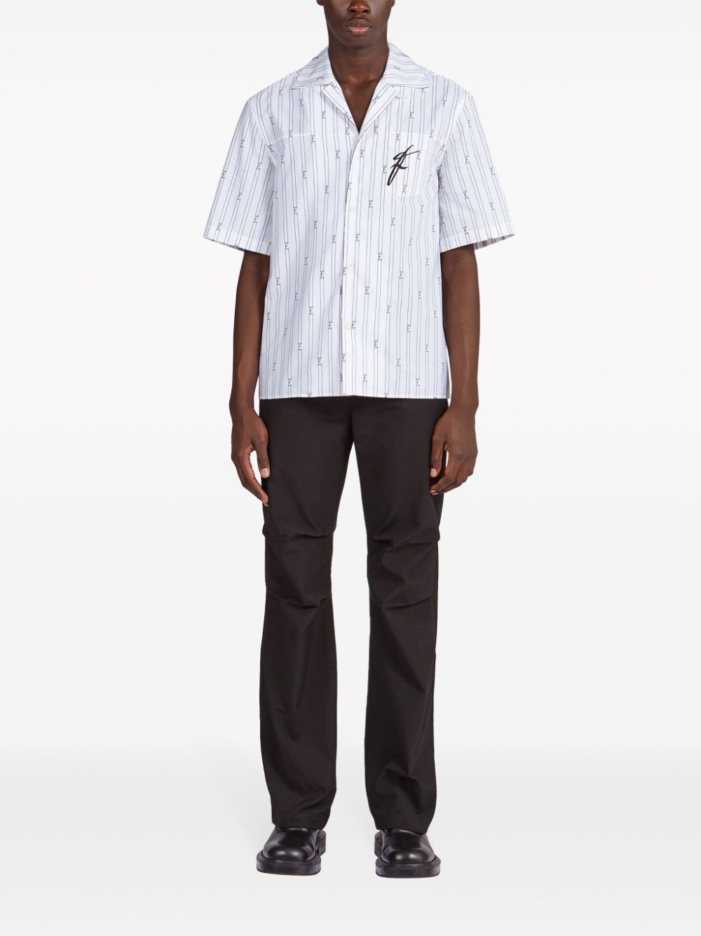 logo-print short-sleeve shirt - 2
