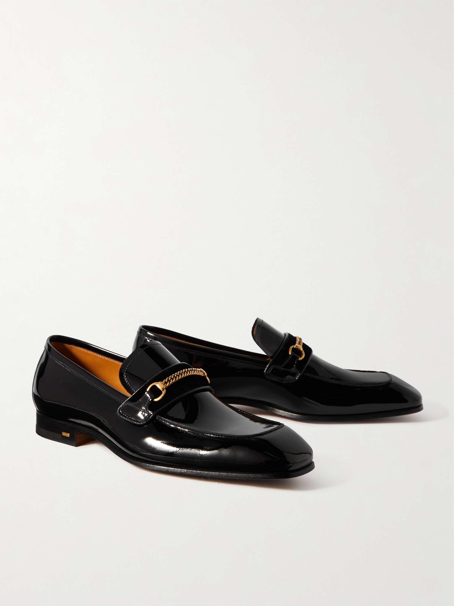 Bailey Embellished Patent-Leather Penny Loafers - 4