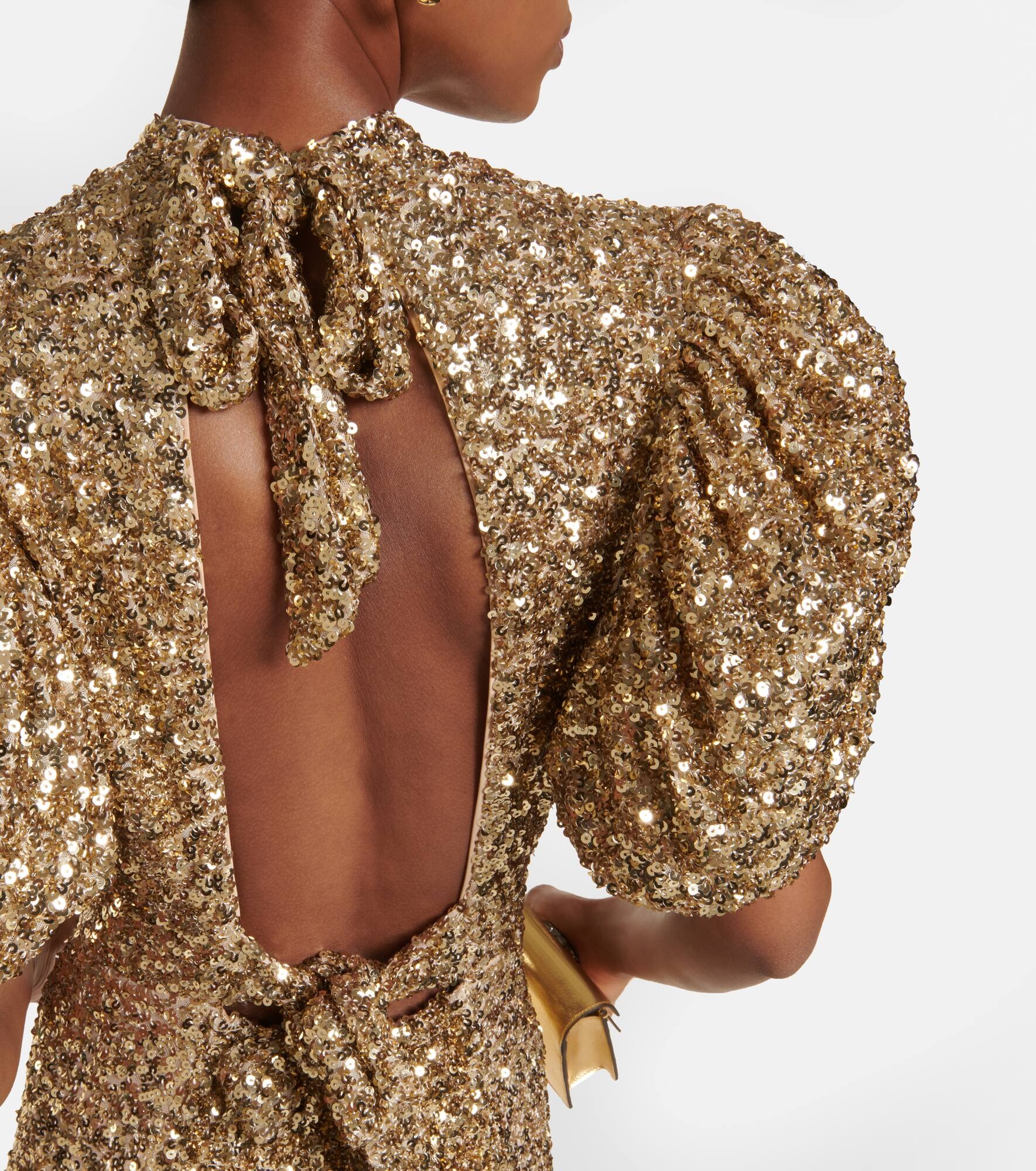 Sequined midi dress - 5