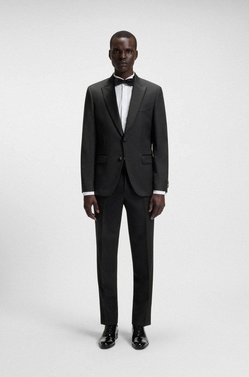BOSS SLIM-FIT TUXEDO JACKET IN WOOL SERGE outlook