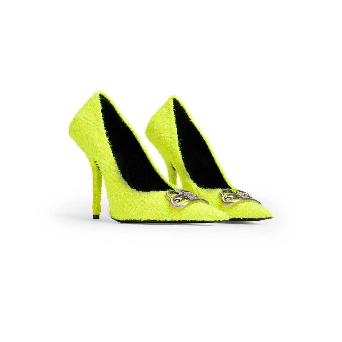 Women's Square Knife Bb 110mm Pump  in Fluo Yellow - 2
