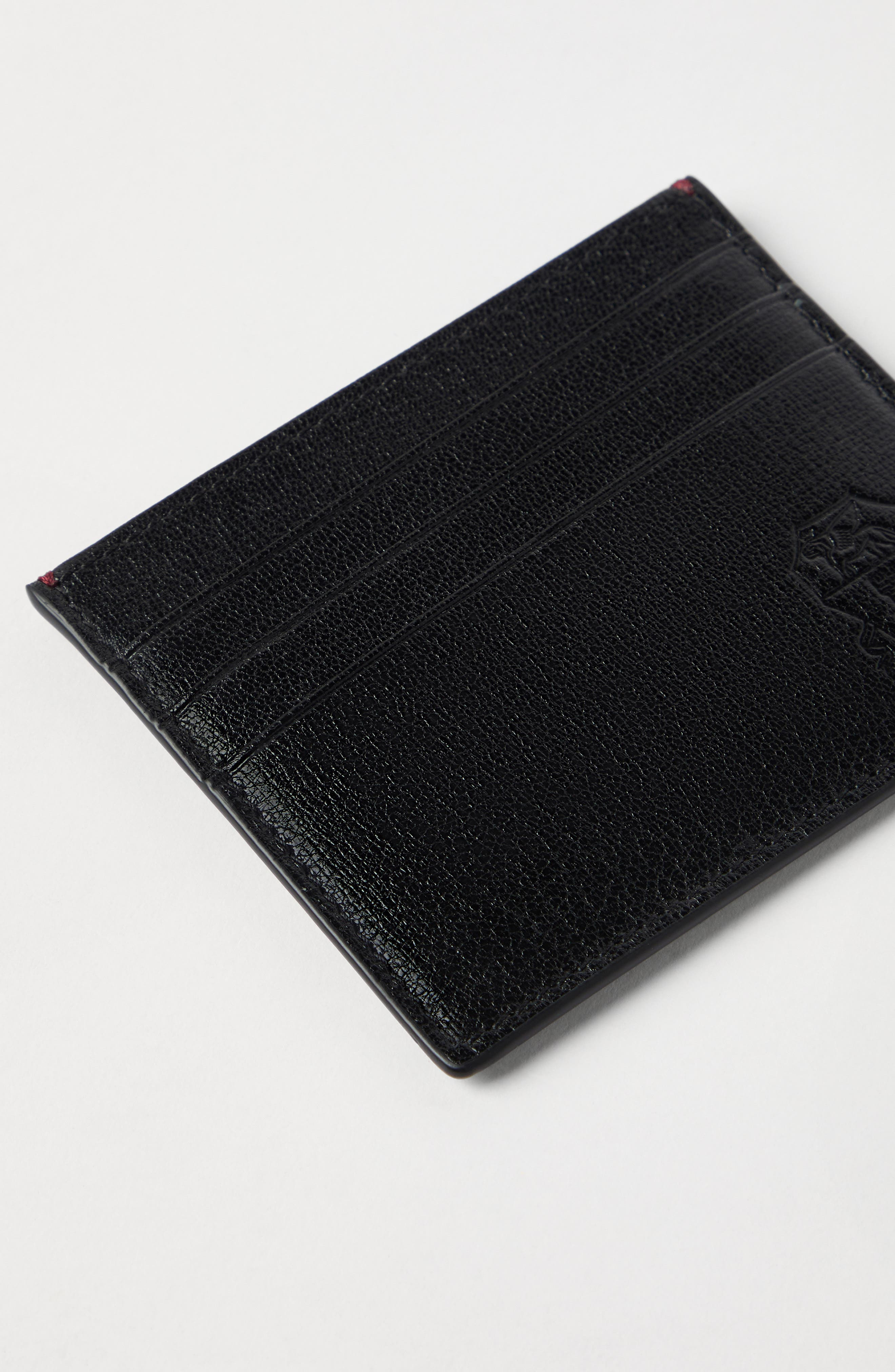Brunello Cucinelli Capretta card holder in Black at Nordstrom - 4
