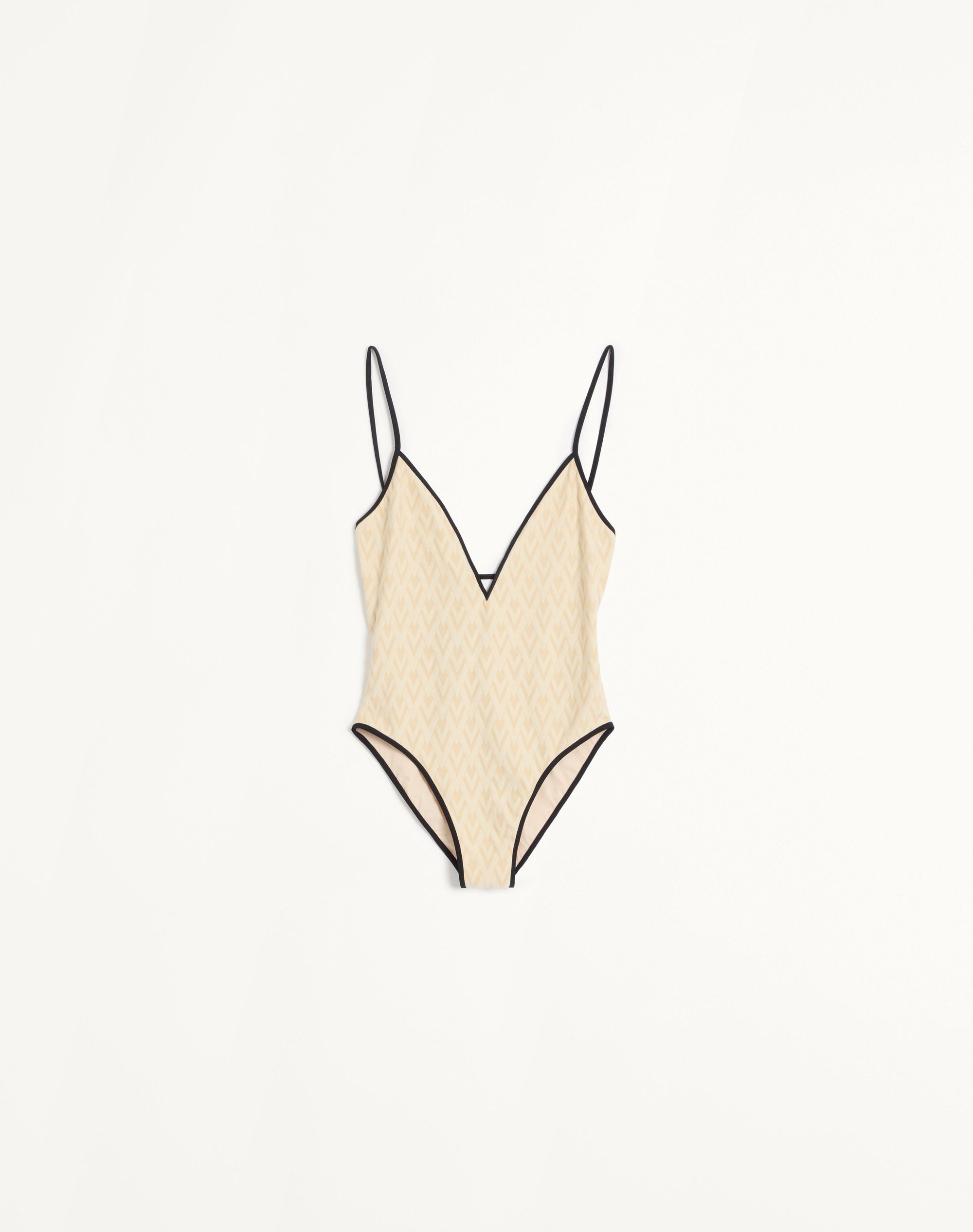 TOUTE LA V JACQUARD SWIMSUIT - 1