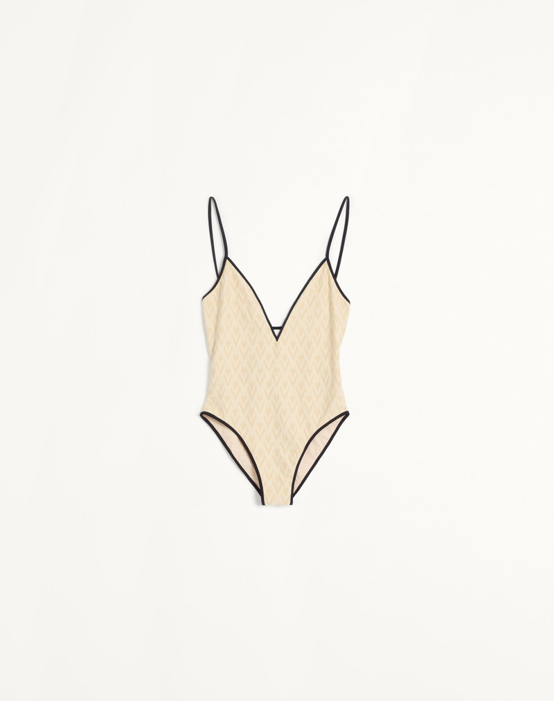 TOUTE LA V JACQUARD SWIMSUIT 1