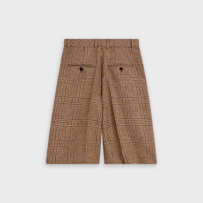 CELINE BERMUDA SHORTS WITH 2 PLEATS IN PRINCE OF WALES CHECK outlook