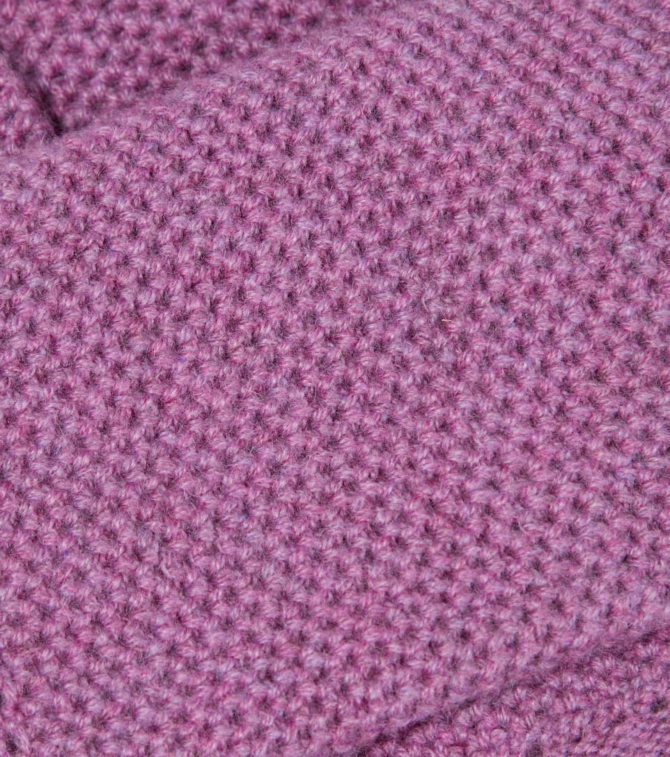 Crochet cashmere gloves - 2