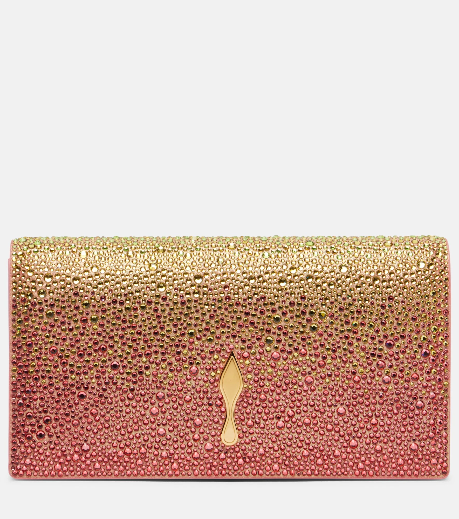 Bettina Small embellished leather clutch - 1