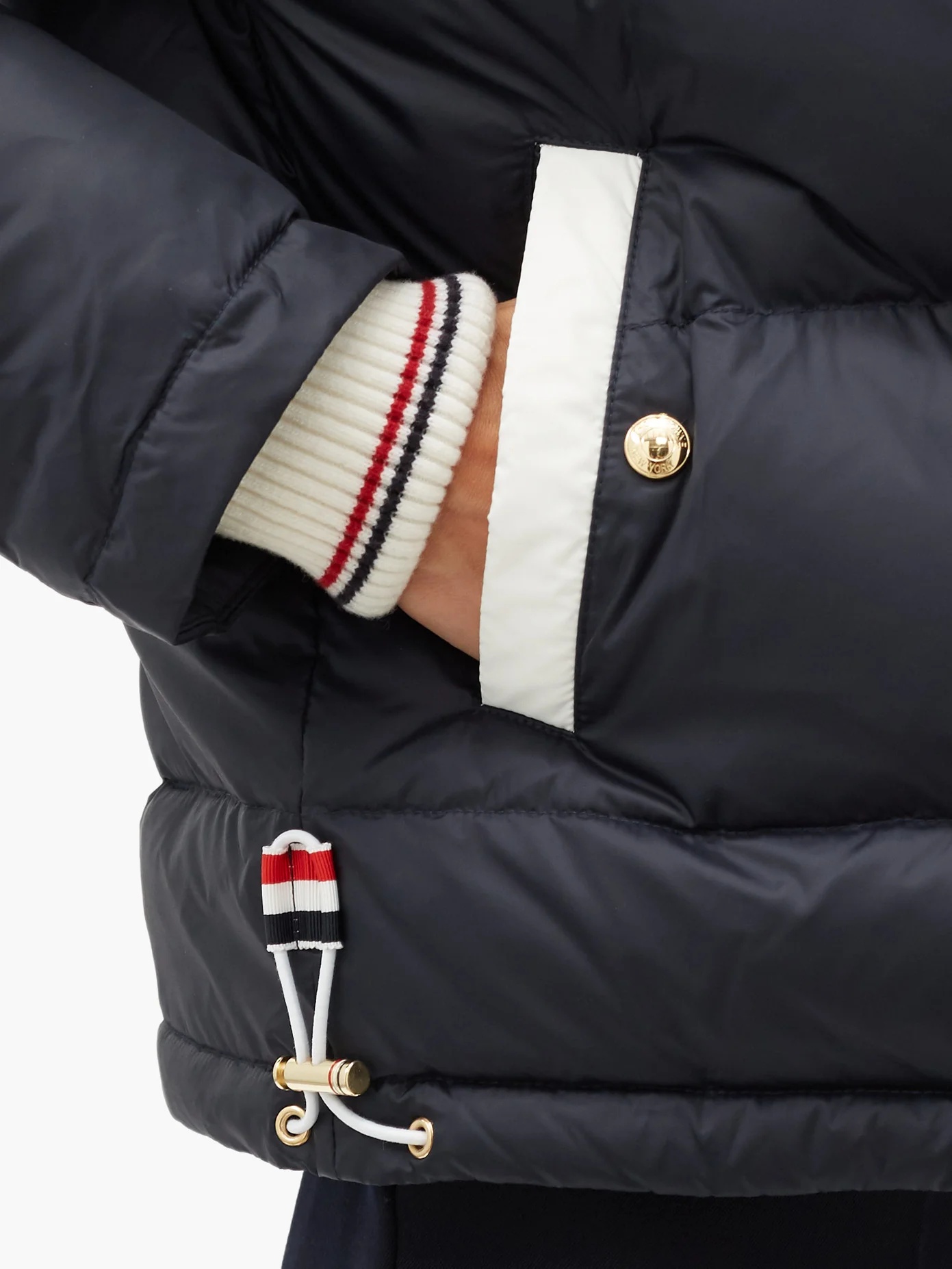 Hooded quilted down-filled jacket - 3