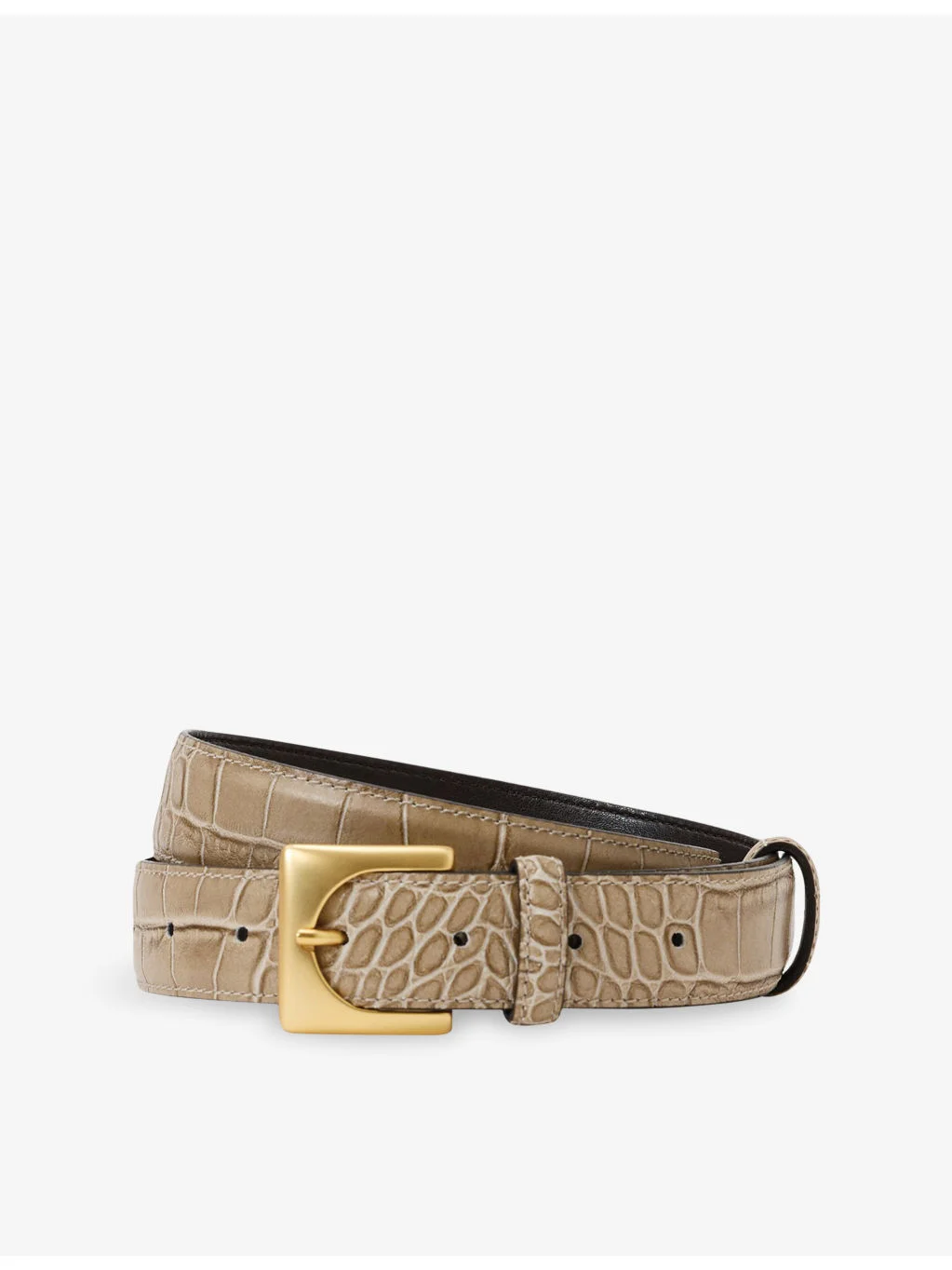 Belinda Mock-Croc Leather Belt - 1