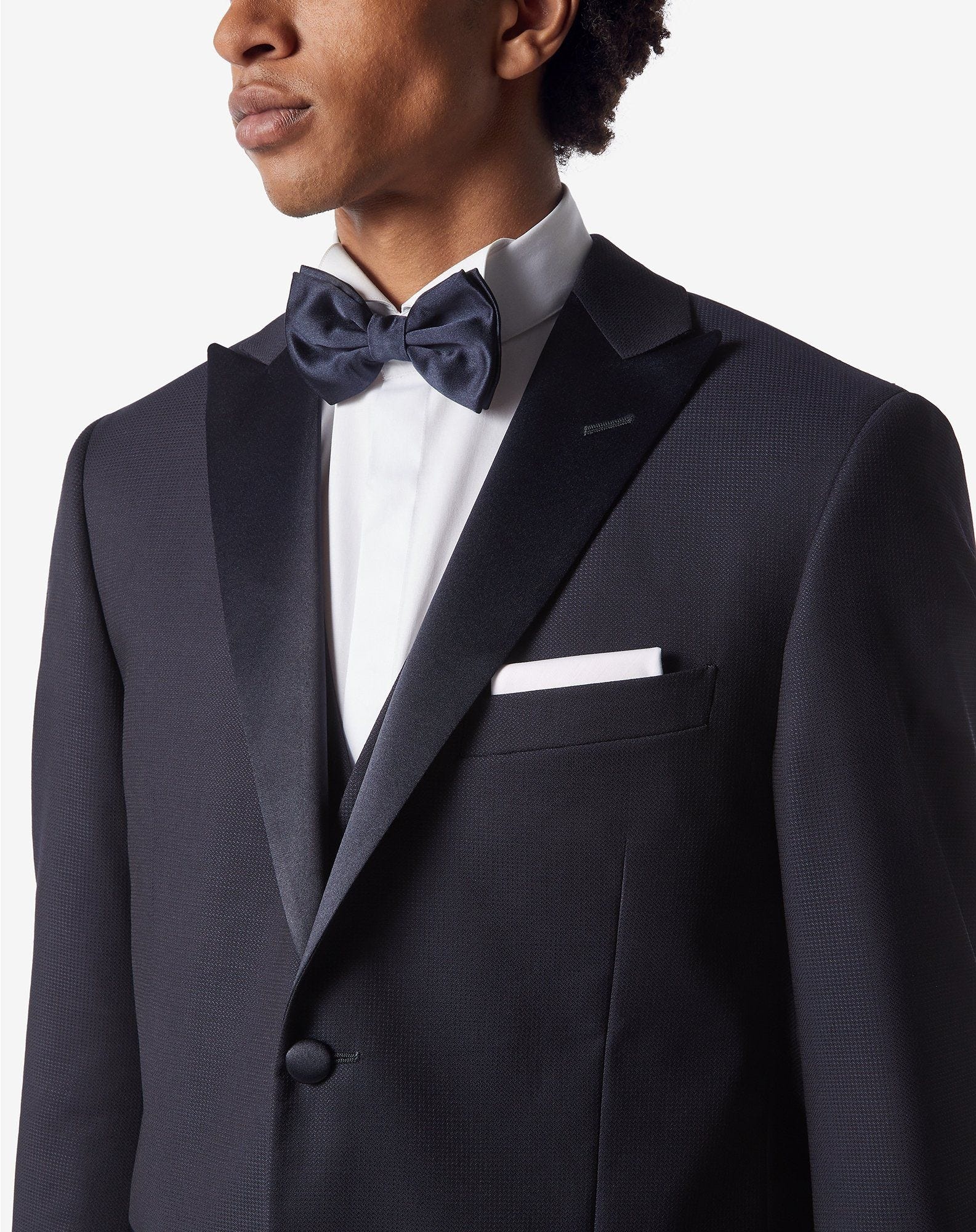 Blue wool and silk tuxedo - 3
